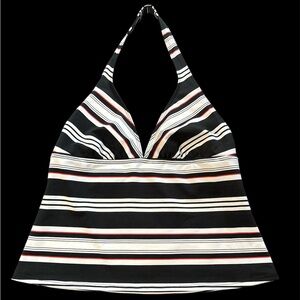 Anne Klein Black, White and Red Tankini Swimsuit Top
Size - 14